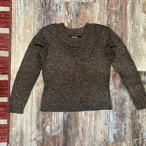 Brown Glittery Top